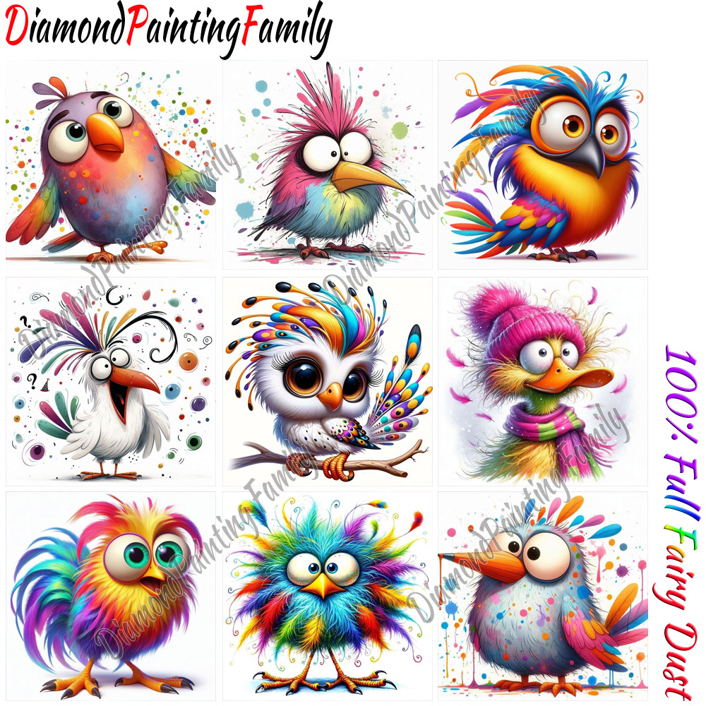 Resin Art Set - Diamond Painting Family Full Fairy Dust