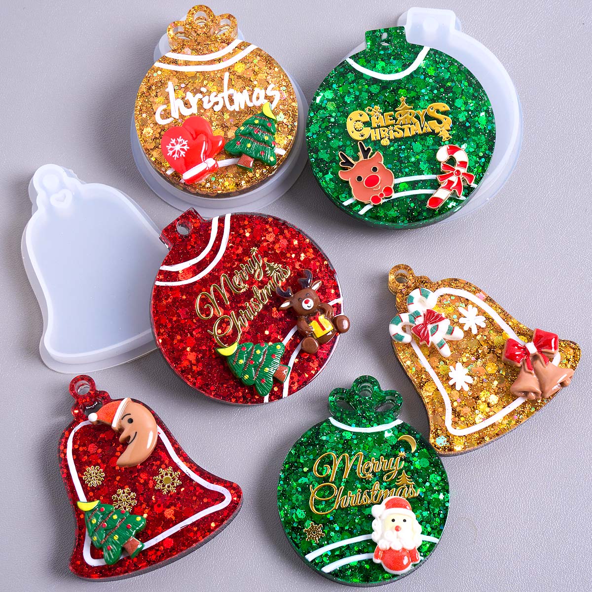 Resin Art Things - Xmas Tag Pendant Silicone Mold DIY