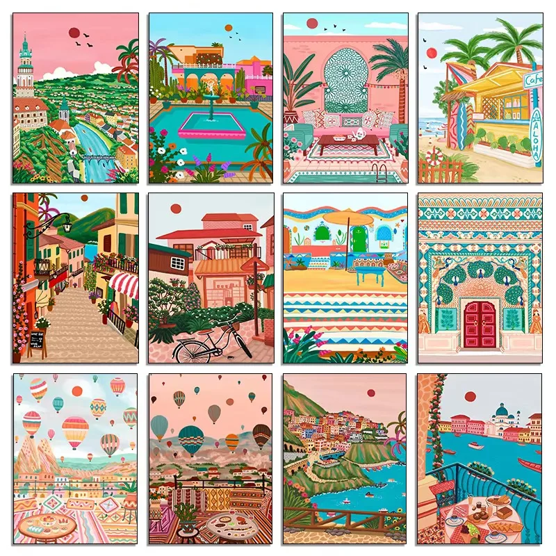 Resin Art India - Diamond Painting Nordic Morocco Marrakech Cappadocia