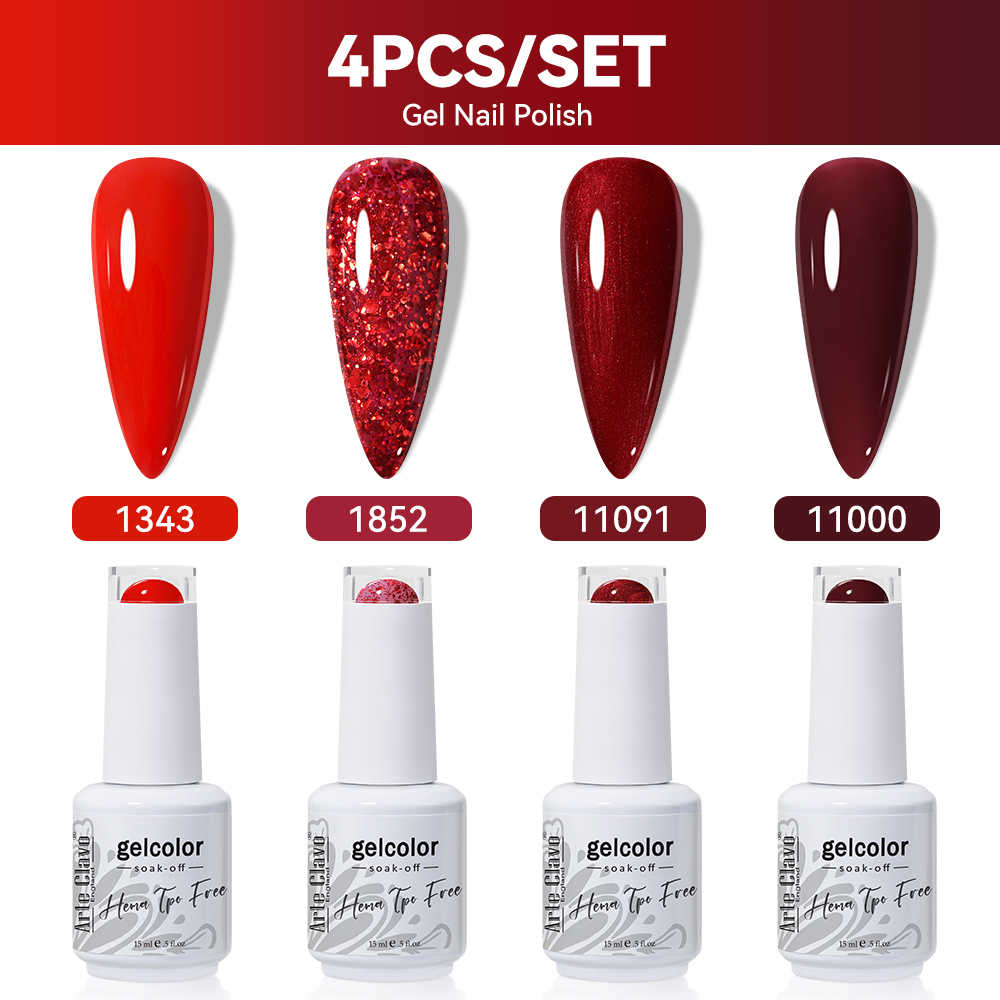 Resin Art Price - Arte Clavo 4pcs/Set Gel Nail Polish