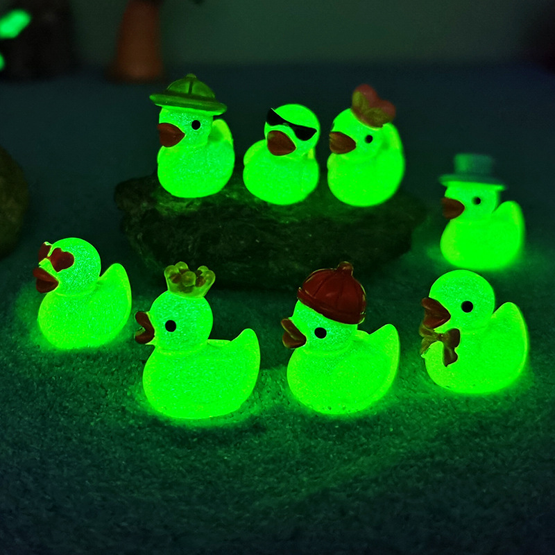 Mini Yellow Luminous Duck Orna - Resin Art Things review and price