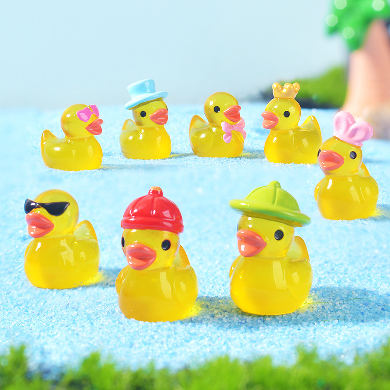 Mini Yellow Luminous Duck Orna - Resin Art Things review and price