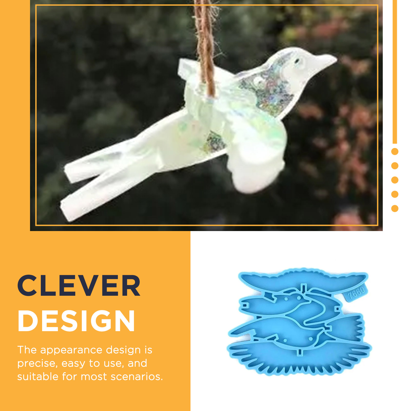 Silicone Hummingbird Mold for  - Resin Art Jewellery review and price