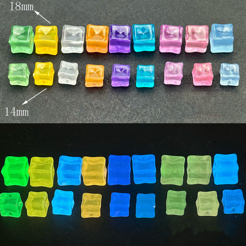 20pcs Luminous 14cm Stone Squa - Resin Art Cube review and price