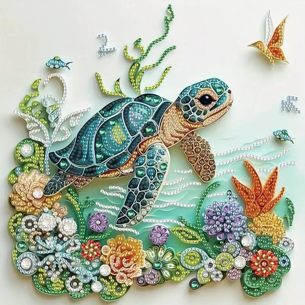 Sea Turtle Animal Diamond Pain - Resin Art For Beginners review and price