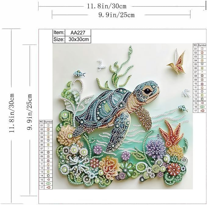Sea Turtle Animal Diamond Pain - Resin Art For Beginners review and price