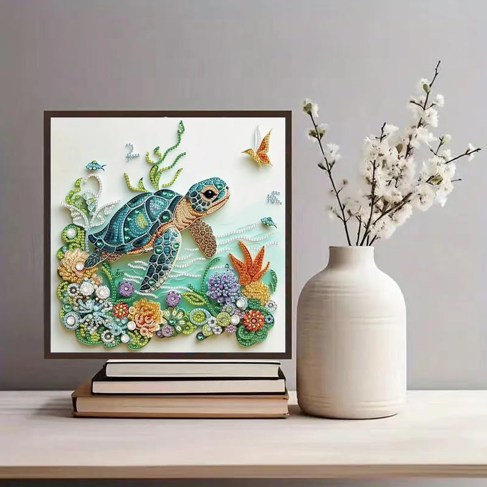 Sea Turtle Animal Diamond Pain - Resin Art For Beginners review and price