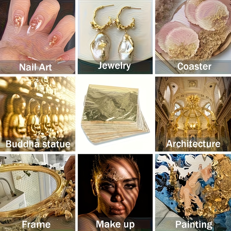 Set of 100Pcs Imitation Gold F - Resin Art Wedding Gift review and price