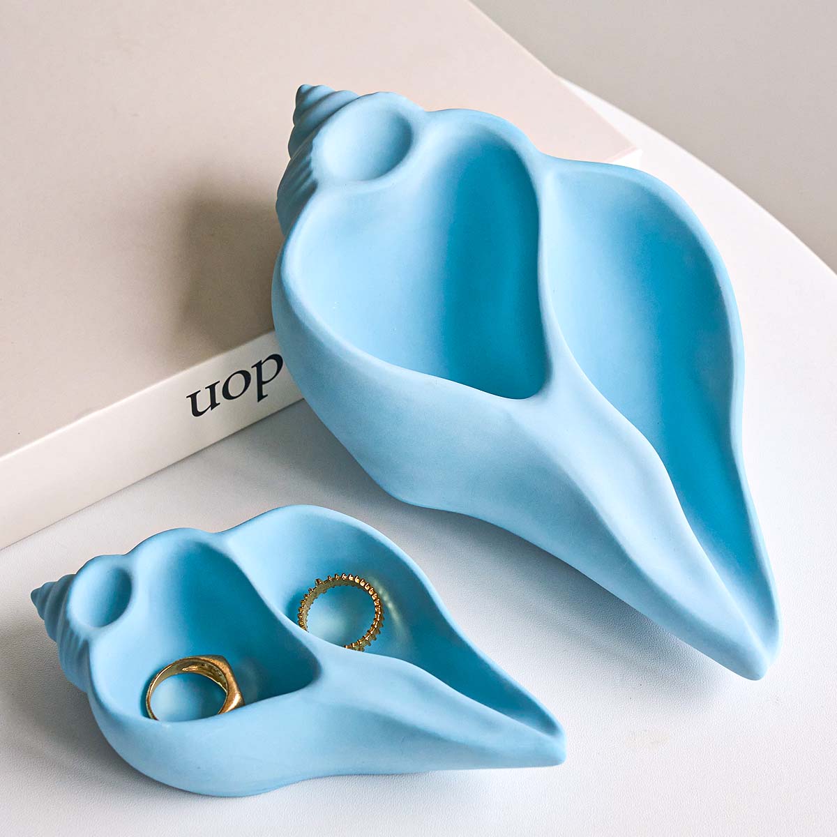 Ocean Conch Shell Candle Cup S - Resin Art Jewellery review and price