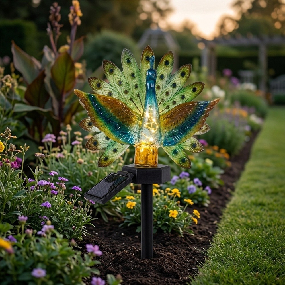Resin Solar Peacock Garden Art - Resin Art Use review and price