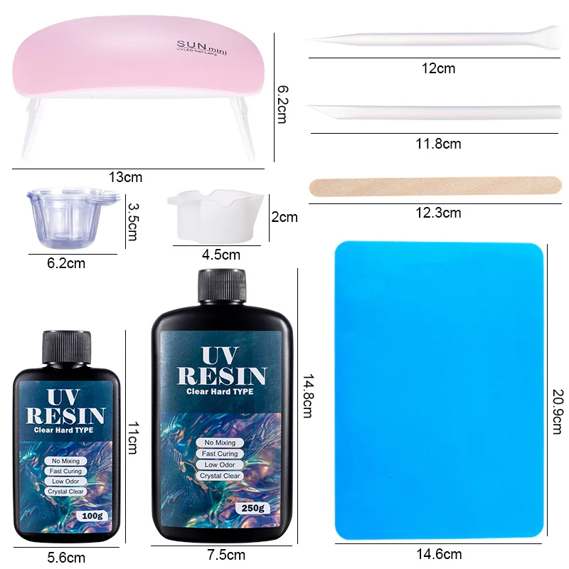 Hard UV Resin Glue Kit Fast Cu - Resin Art Price review and price