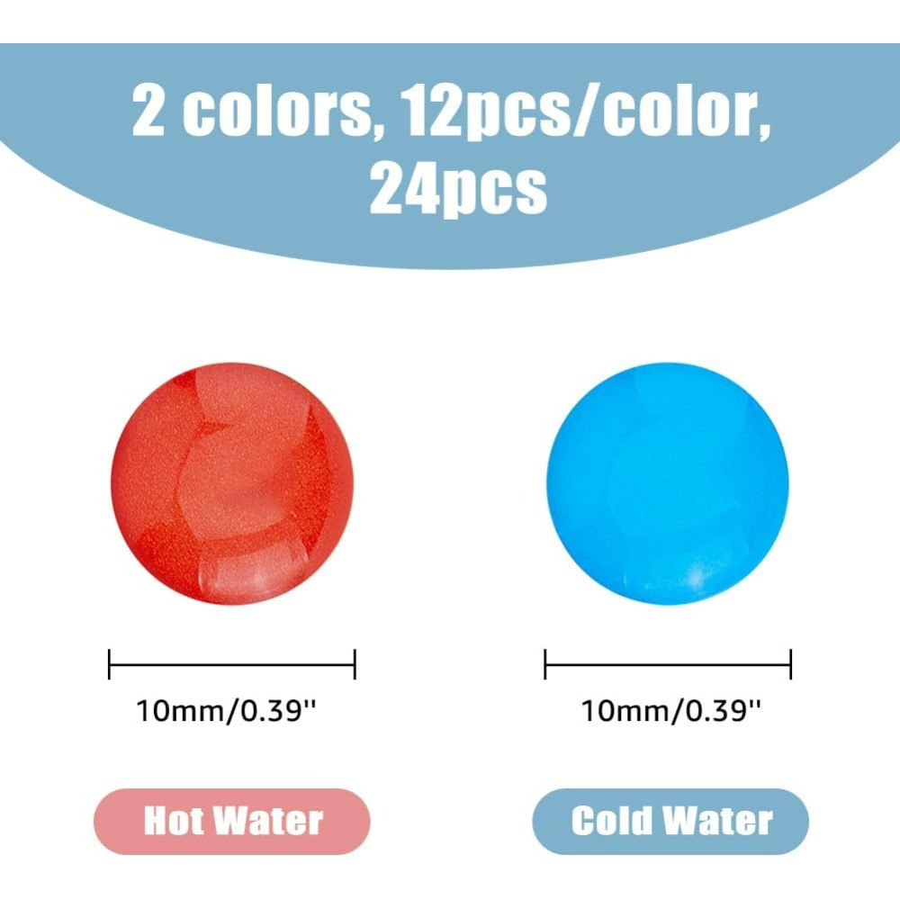 24Pcs 2 Colors Hot and Cold Wa - Resin Art Set review and price