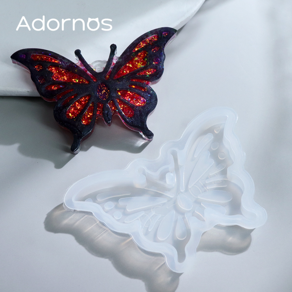 1Set Butterfly Keychain Epoxy  - Resin Art Jewellery review and price