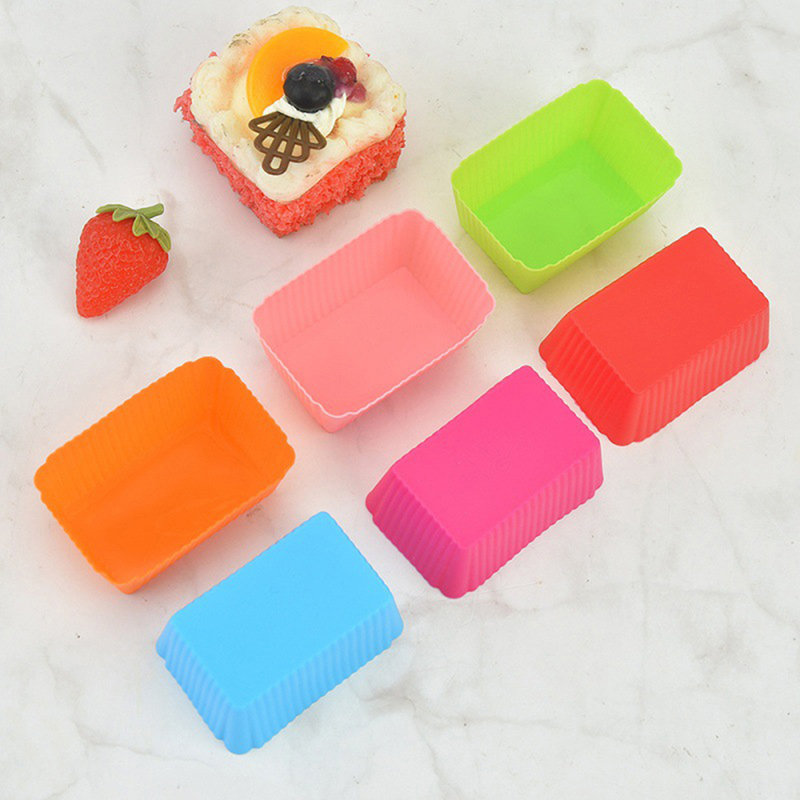 6PCS Cake Mold Silicone Rectan - Tray Mold Rectangle review and price