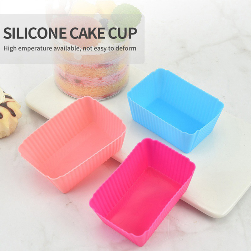 6PCS Cake Mold Silicone Rectan - Tray Mold Rectangle review and price