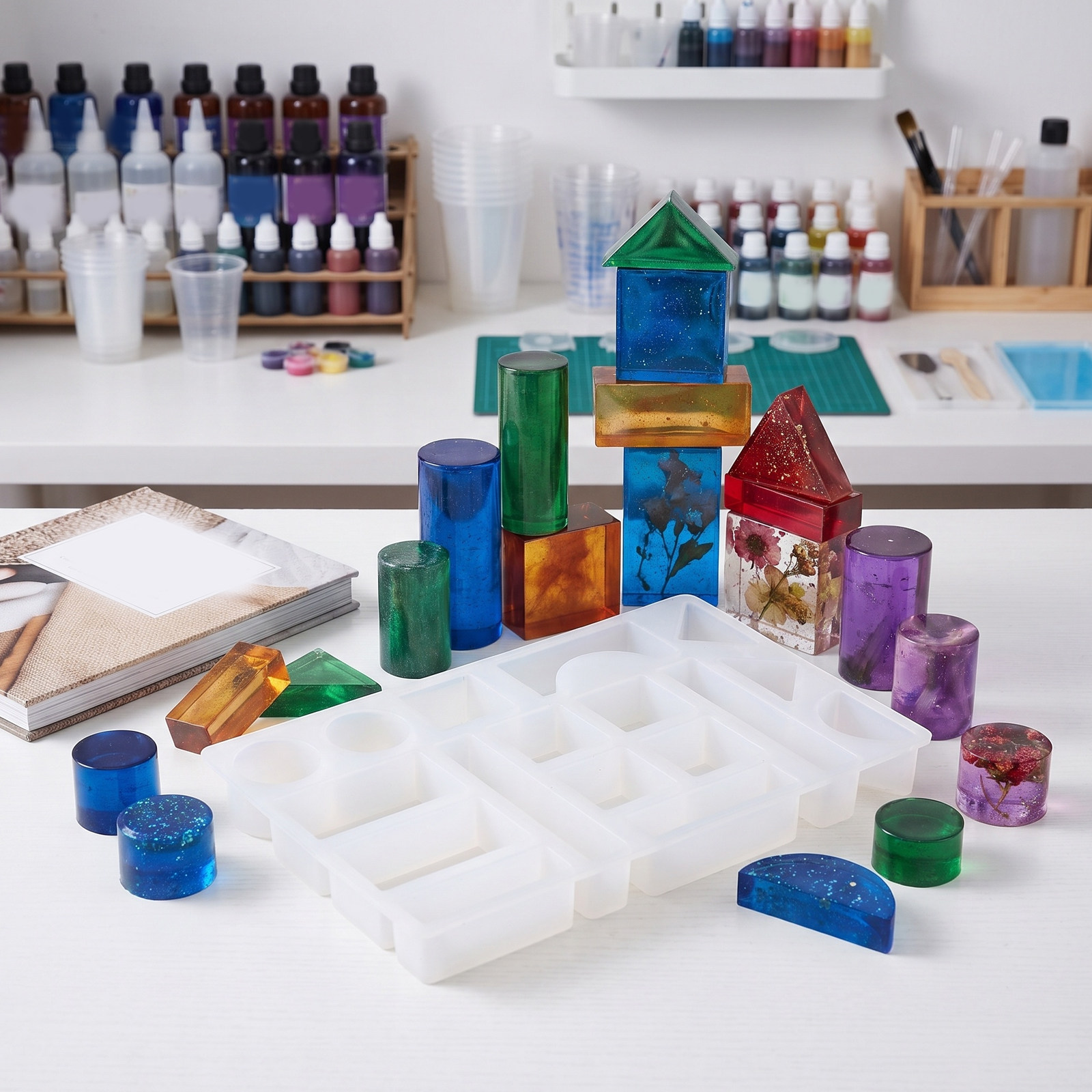 Epoxy Resin Brick Mold 17 Slot - Resin Art Cube review and price