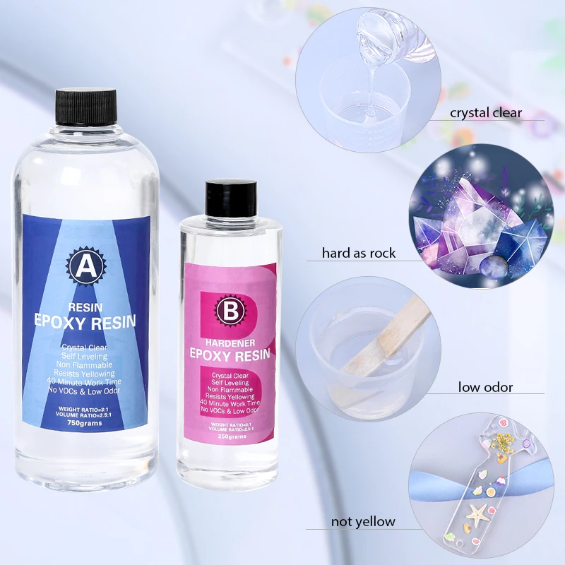 Epoxy Resin Kit Crystal Clear  - Resin Art Use review and price