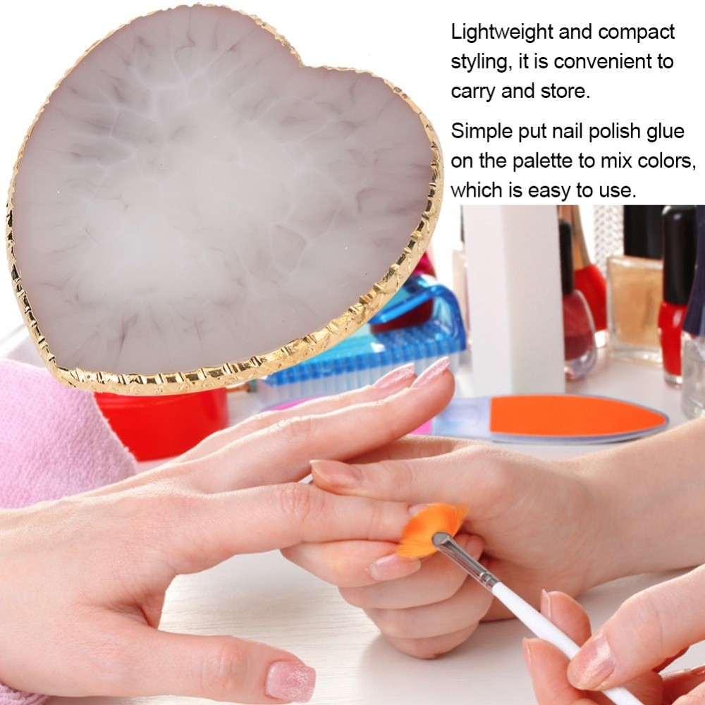 Delicate Heart Shaped Nail Art - Resin Art Use review and price