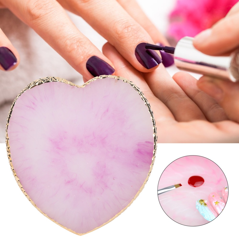 Delicate Heart Shaped Nail Art - Resin Art Use review and price