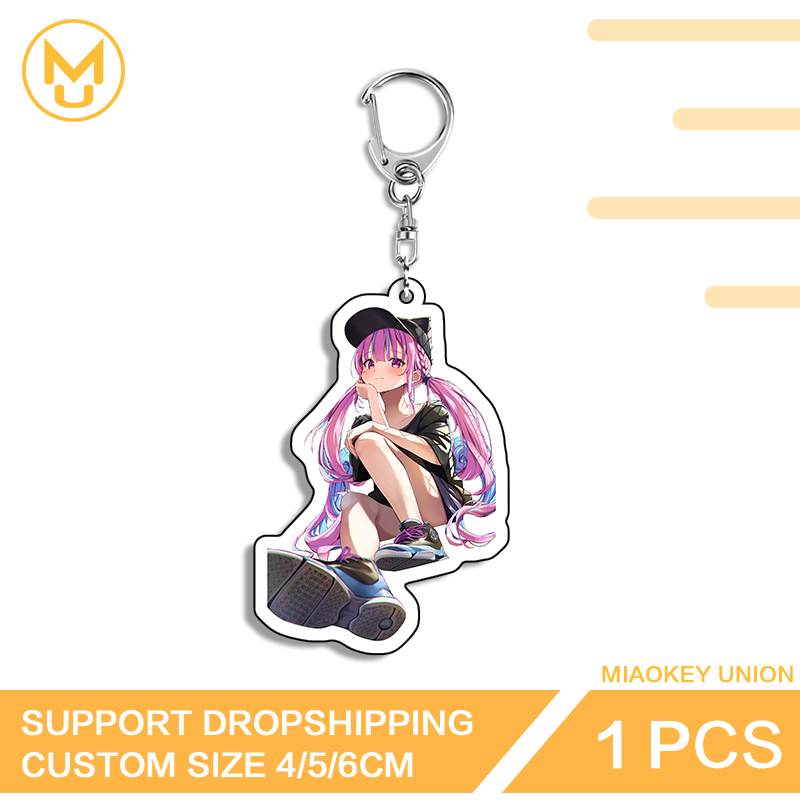 Cute Trendy Minato Aqua Hololi - Resin Art Design Keychain review and price