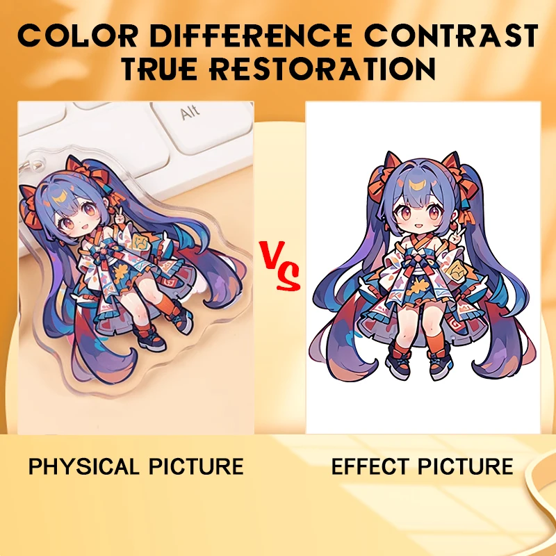 Cute Trendy Minato Aqua Hololi - Resin Art Design Keychain review and price