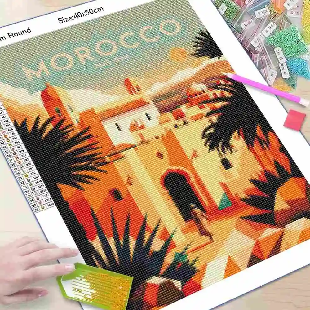 Diamond Painting Nordic Morocc - Resin Art India review and price