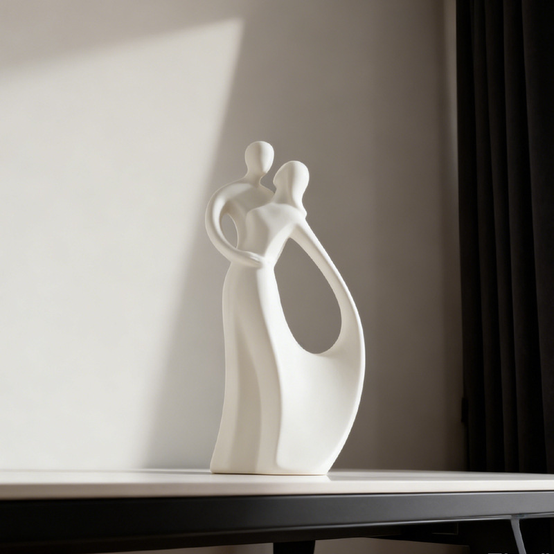 Nordic Ceramic Couple Hugging  - Resin Art Wedding Gift review and price