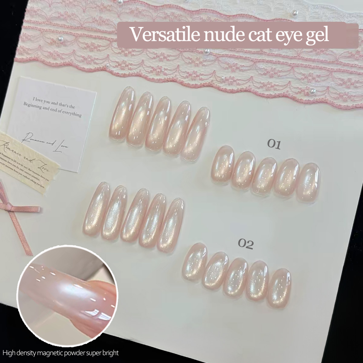 1pcs WS Naked Cat Eye Gel Nail - Resin Art All review and price
