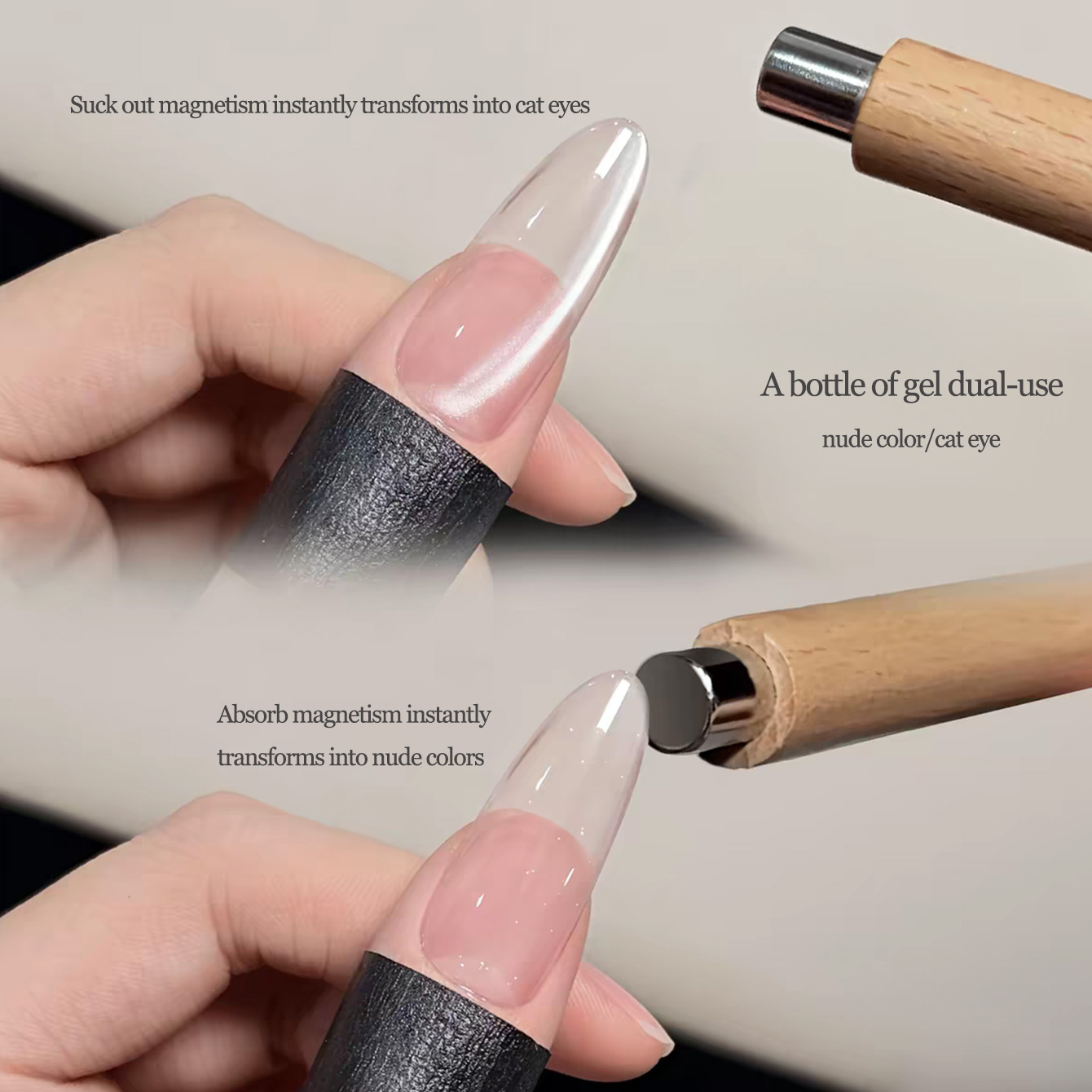 1pcs WS Naked Cat Eye Gel Nail - Resin Art All review and price