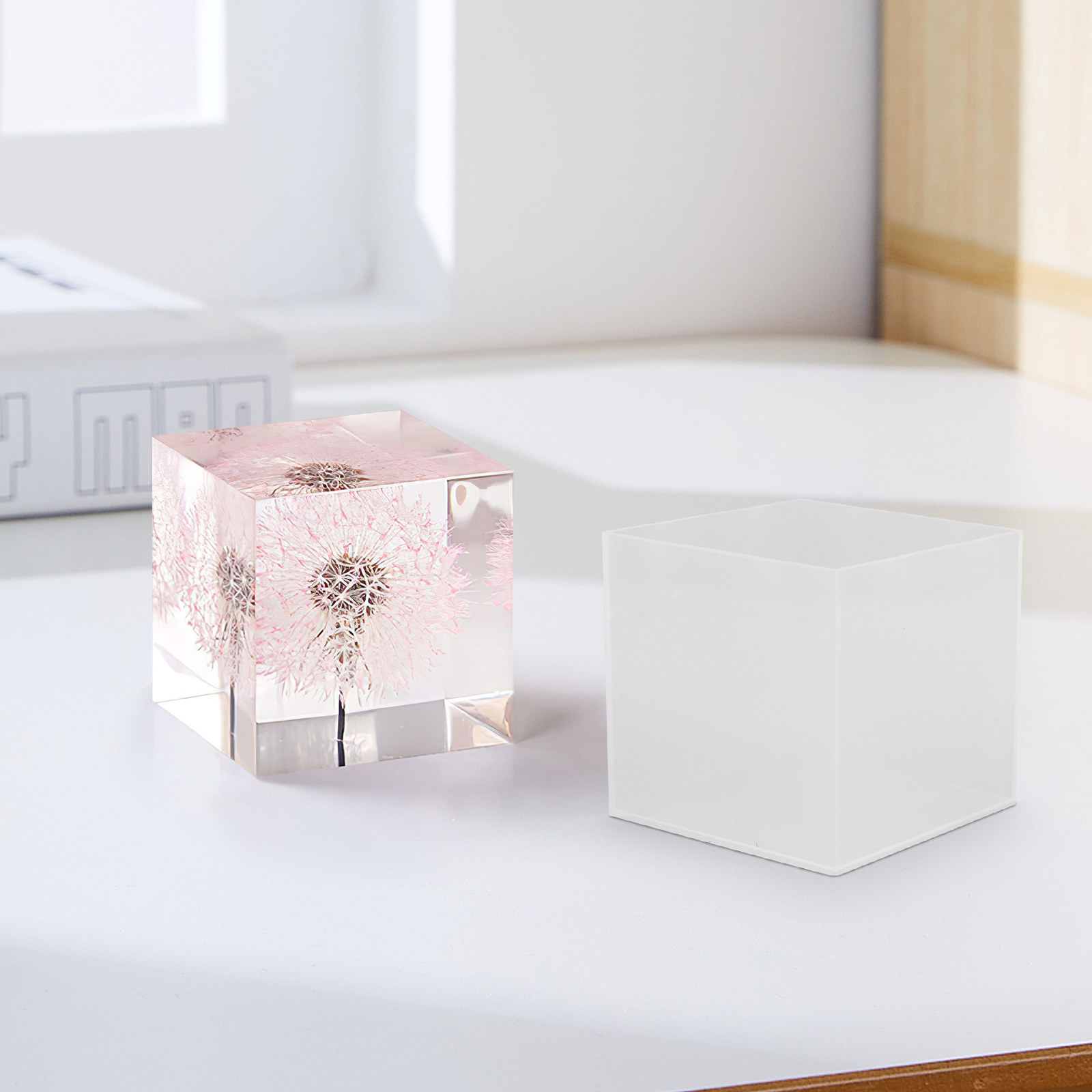 2Pcs Clear Silicone Epoxy Cube - Resin Art Cube review and price