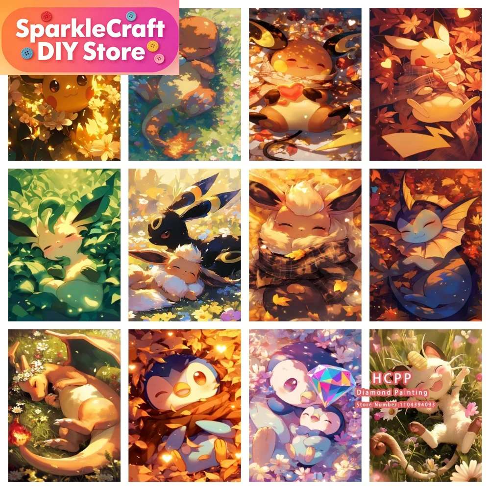 1pc frameless Cartoon Pokemon  - Resin Art Things review and price