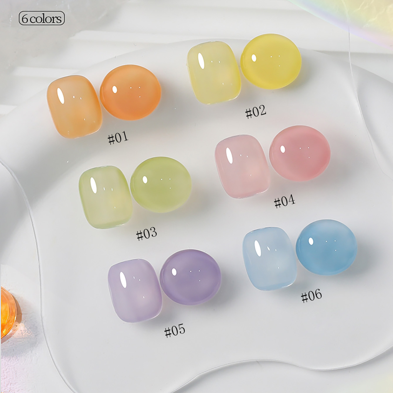 1-6pcs PSK New Macaron Candy O - Resin Art Price review and price
