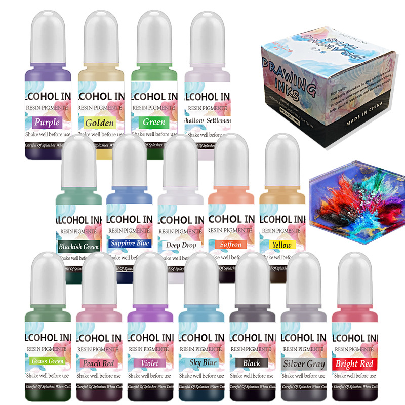 A Set Ink Alcohol Resin Pigmen - Resin Art Jewellery review and price